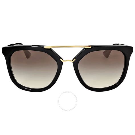 Prada™ PR 09QS 1AB0A7 49 Black Sunglasses 